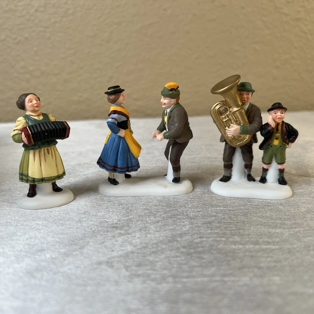 Vintage  Department 56 Polka Fest Set of 3 Heritage Village Collection 56073